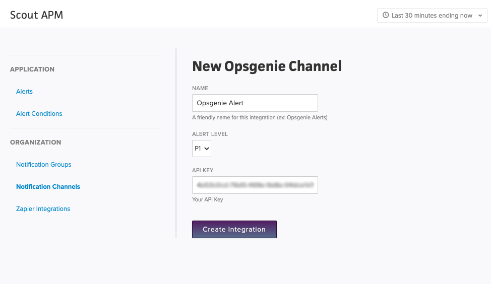 Create Opsgenie Integration