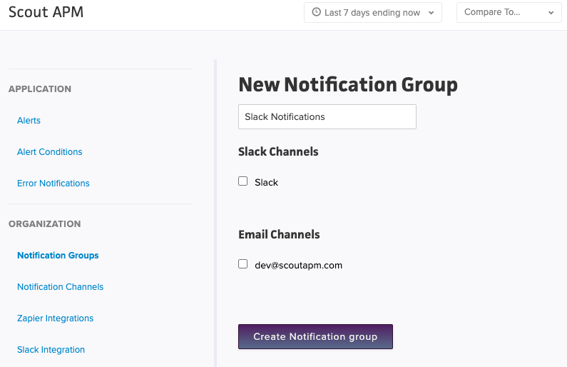 Add Slack To Group