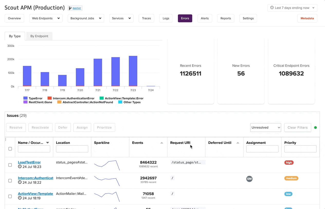 Error Management Demo